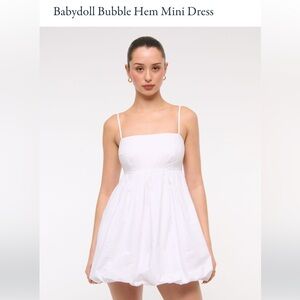 Abercrombie & Fitch Babydoll Bubble Hem Mini Dress